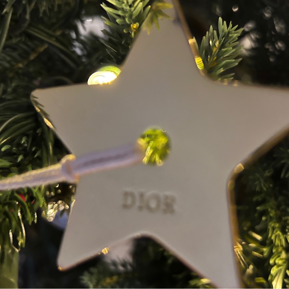 Dior Gold Star Ornament